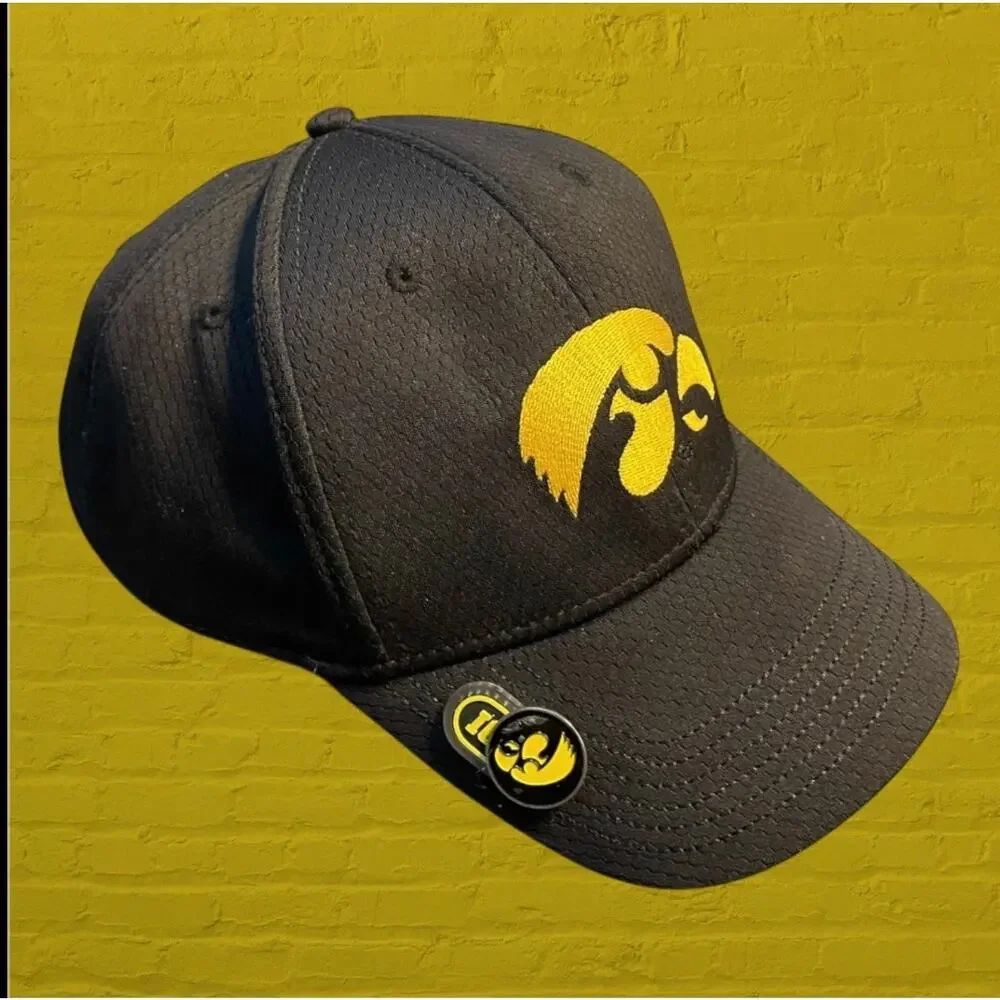 Iowa Hawkeyes Ahead Golf Hat Magnetic Ball Marker NCAA Tigerhawks Tech UPF 30+